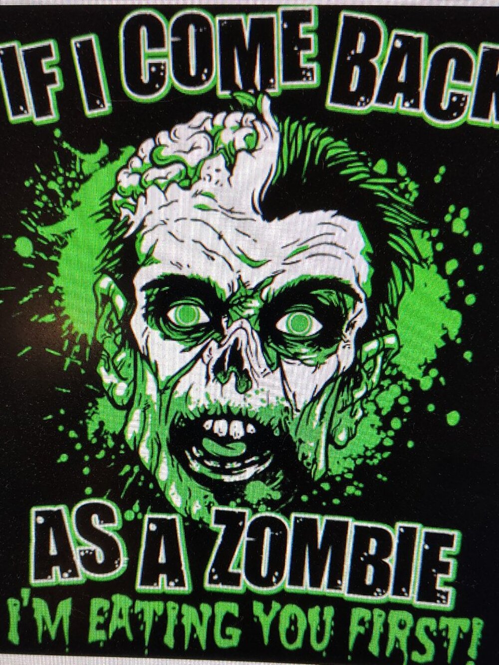 Glow In the Dark Zombie Shirt